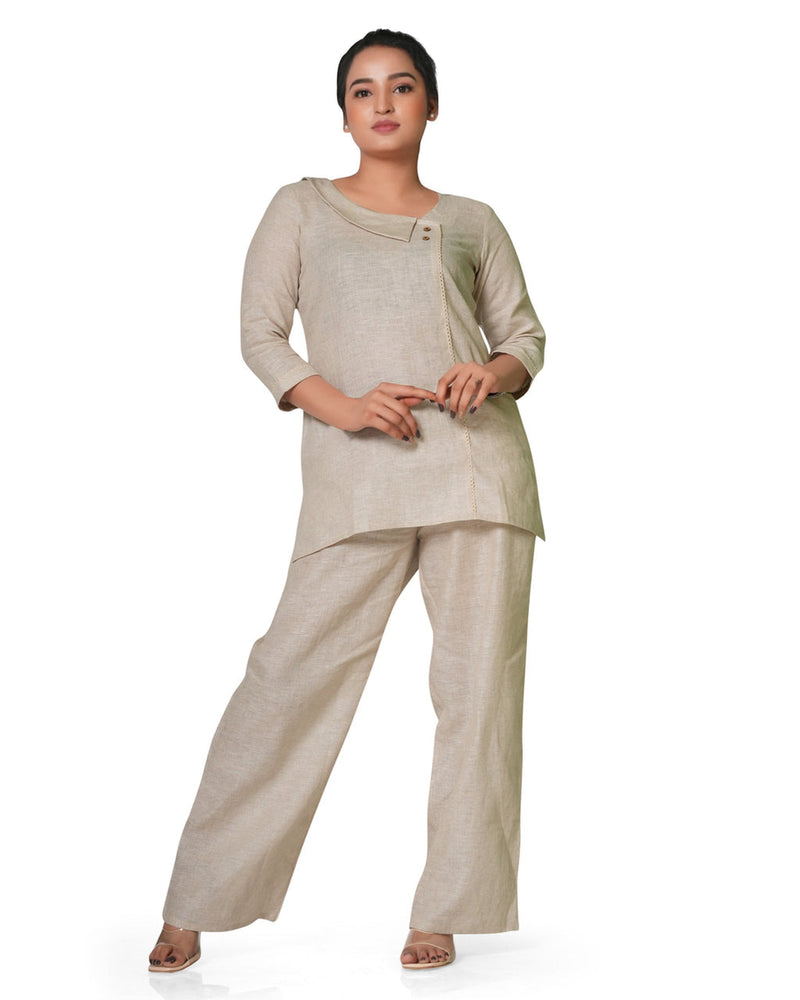 Linen Blend Co-ord Set - view 1