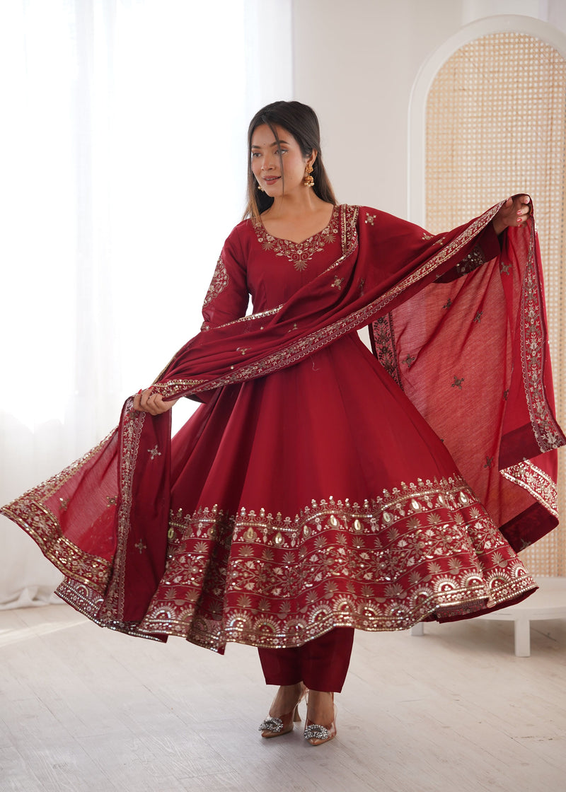 Anarkali Festive Kurta Set - view 1