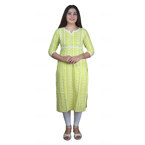 Straight Fit Cotton Kurti - view 1