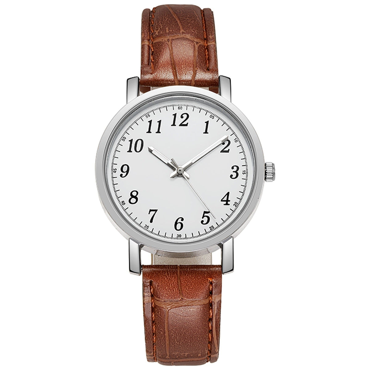 Analog Leather Strap Watch - view 1